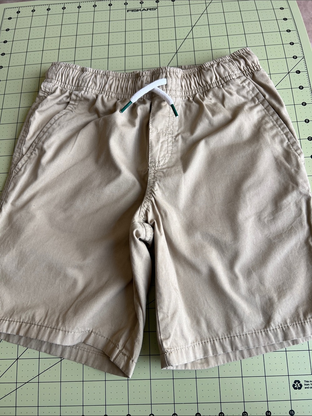 Cat & Jack Light Taupe Elastic Waist Shorts